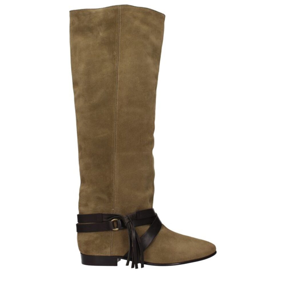 Isabel Marant Green Leather Over The Women's Knee